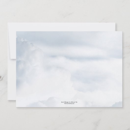 Dusty Blue Dreamcatcher Bridal Shower Uitnodiging (Achterkant)