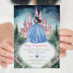 Dusty Blue Dress Green Forest 15 Anos Mis Quince Kaart<br><div class="desc">Dusty Blue Dress Green Forest 15 Anos Mis Quince Verjaardag Uitnodiging Roze Kasteel Groen Bos Marine Sky Quinceañera 15 Anos,  16e Verjaardag</div>