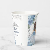 Dusty Blue Dresses Quinceañera Crown Birthday Papieren Bekers (Links)