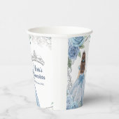 Dusty Blue Dresses Quinceañera Crown Birthday Papieren Bekers (Rechts)