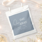 Dusty Blue een dag weg repetitie diner bruiloft Bedankzakje (Geknipt)