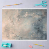 Dusty Blue Eetherische Natuur Botanicals Achtergro Tissuepapier (Craft)