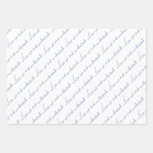 Dusty Blue Eid Mubarak Bilingual Inpakpapier Vel (Voorkant)