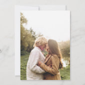 Dusty Blue Elegant Bow Save the Date Kaart (Achterkant)