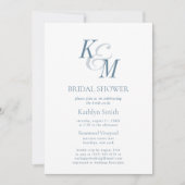 Dusty Blue Elegant Classic Eenvoudig Vrijgezellenf Kaart (Voorkant)