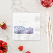 Dusty Blue Elegant Floral Wedding Servet (Insitu)