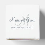 Dusty Blue Elegant Garden Floral Greenery Bedankdoosjes (Bovenkant)