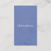 Dusty Blue Elegant Gradient Corporate Chic Visitekaartje (Achterkant)