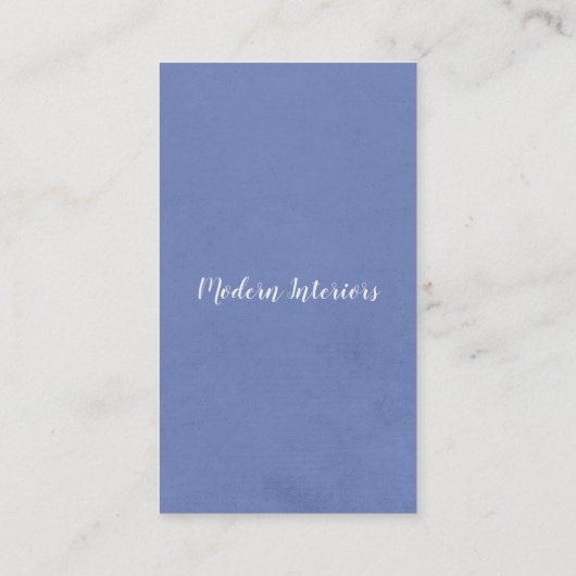 Dusty Blue Elegant Gradient Corporate Chic Visitekaartje (Achterkant)