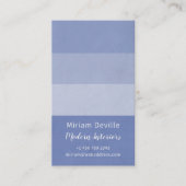 Dusty Blue Elegant Gradient Corporate Chic Visitekaartje (Voorkant)