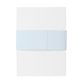 Dusty Blue Elegant Minimal Wedding Uitnodigingen Wikkel (Achterkant Voorbeeld)