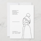 Dusty Blue Elegant Photo Save the date Uitnodiging (Achterkant)