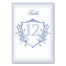Dusty Blue Elegant  Rozen Crest Bruiloft