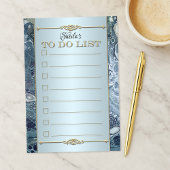 Dusty Blue Elegant to Do List Post It Notes