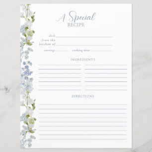 Dusty Blue Elegant Tuin Douche Recept Pagina