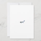 Dusty Blue Elegant Vrijgezellenfeest Kaart (Achterkant)