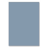 Dusty Blue Elegant Wedding Custom Guest Place Card Kaart (Achterkant)
