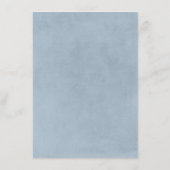 Dusty Blue en Baby's Breath Wedding Informatie Informatiekaartje (Achterkant)