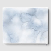 Dusty Blue en Blush Beach Bruiloft Gastenboek (Achterkant)