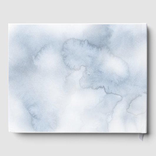 Dusty Blue en Blush Beach Bruiloft Gastenboek (Achterkant)