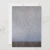 Dusty Blue en Blush Bloemen Rustiek Vrijgezellenfe Kaart (Achterkant)