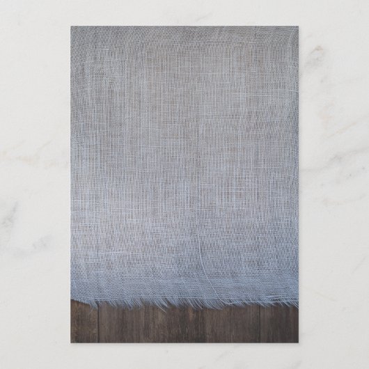 Dusty Blue en Blush Rustieke Bruiloft Informatie Informatiekaartje (Achterkant)