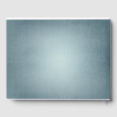 Dusty Blue en Blush Woodland Winter Wedding Gastenboek (Achterkant)