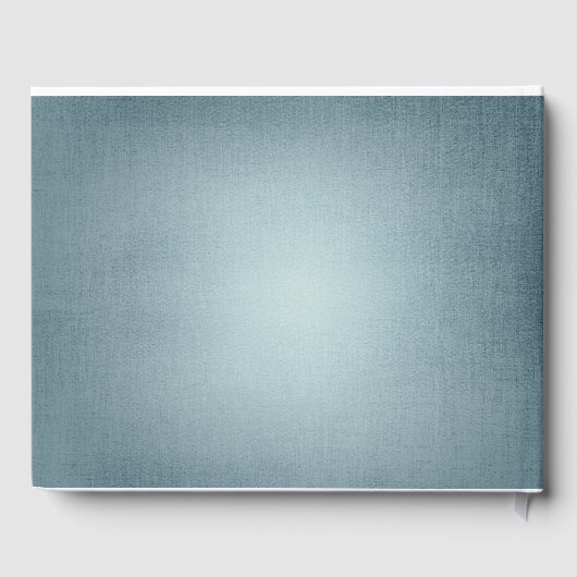 Dusty Blue en Blush Woodland Winter Wedding Gastenboek (Achterkant)