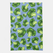 Dusty Blue en Broccoli Theedoek (Verticaal)