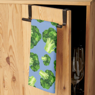 Dusty Blue en Broccoli Theedoek