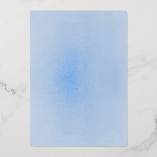 Dusty Blue en Burgundy Red Floral Boho Wedding Folie Uitnodiging (Achterkant)