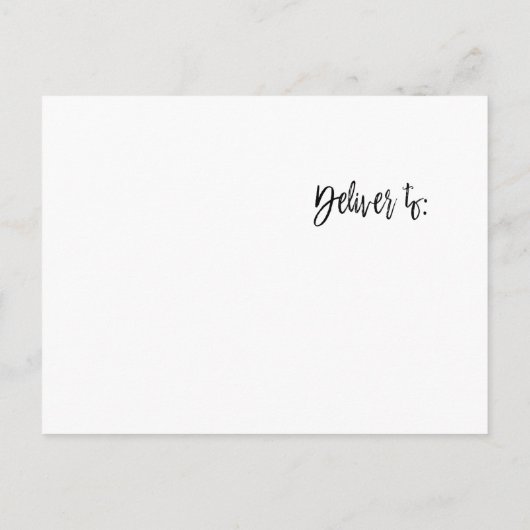 Dusty Blue en Gold Foil Bewaar de datum Aankondigingskaart (Achterkant)