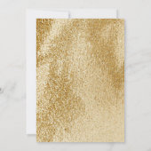 Dusty Blue en Gold Marble Wedding Invitations (Achterkant)