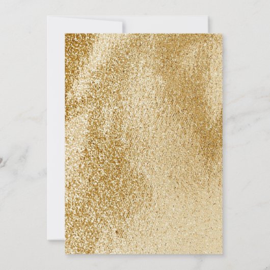 Dusty Blue en Gold Marble Wedding Invitations (Achterkant)