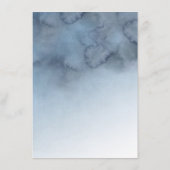 Dusty Blue en Gold trouwinformatie Informatiekaartje (Achterkant)