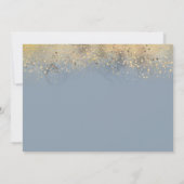 Dusty Blue en Gold zullen mijn Bridesmaid zijn Kaart (Achterkant)