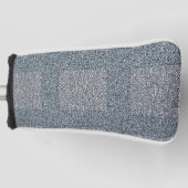 Dusty Blue en Grey op Tweed Design Golfheadcover (Voorkant)
