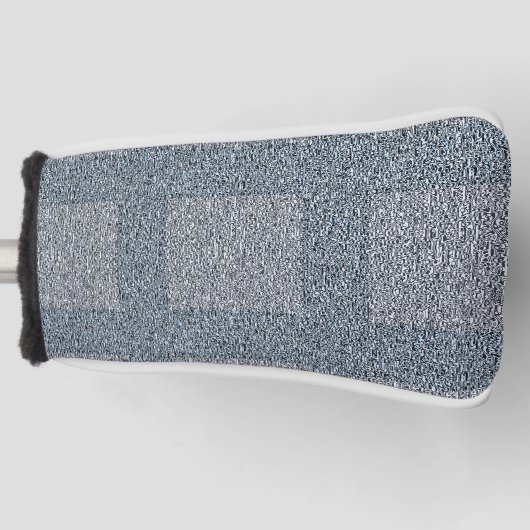 Dusty Blue en Grey op Tweed Design Golfheadcover (Voorkant)