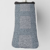 Dusty Blue en Grey op Tweed Design Golfheadcover (Draai 90)