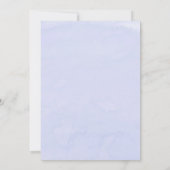 Dusty Blue en Lavender Paint Peony Wedding Invite (Achterkant)