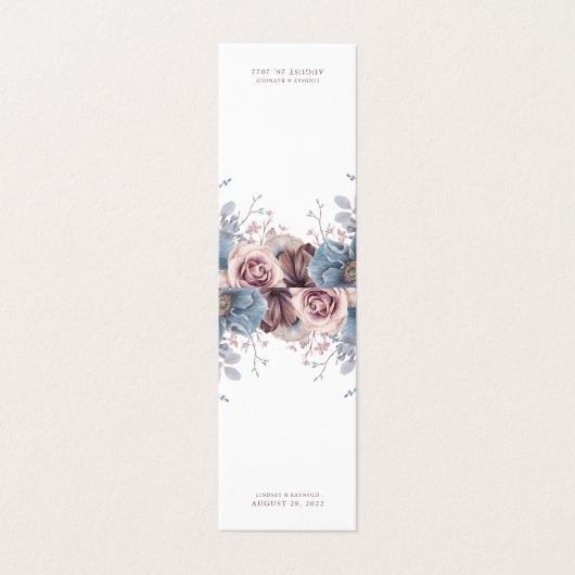 Dusty Blue en Mauve | Aanvullende Kaart (Buitenkant ongevouwen)