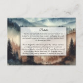 Dusty Blue en Mocha Brown Mountains Informatiekaartje (Voorkant)