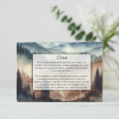 Dusty Blue en Mocha Brown Mountains Informatiekaartje (Staand voorkant)