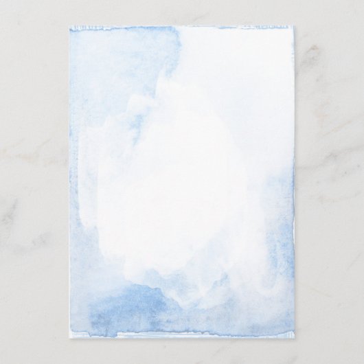 Dusty Blue en Pink Floral bruiloft informatie Informatiekaartje (Achterkant)