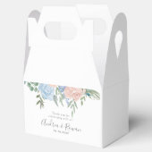 Dusty Blue en Pink Floral Wedding for Box Bedankdoosjes (Geopend)