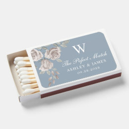 Dusty Blue en Roos Floral Wedding Favoriet