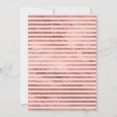 Dusty Blue en Roos Gold Floral Bachelorette Party Kaart (Achterkant)