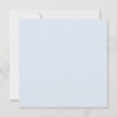 Dusty Blue en roze Floral slaan de datum op Aankondiging (Achterkant)