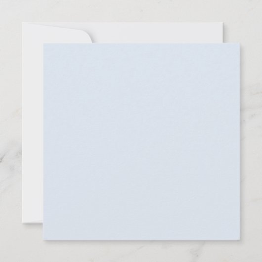 Dusty Blue en roze Floral slaan de datum op Aankondiging (Achterkant)