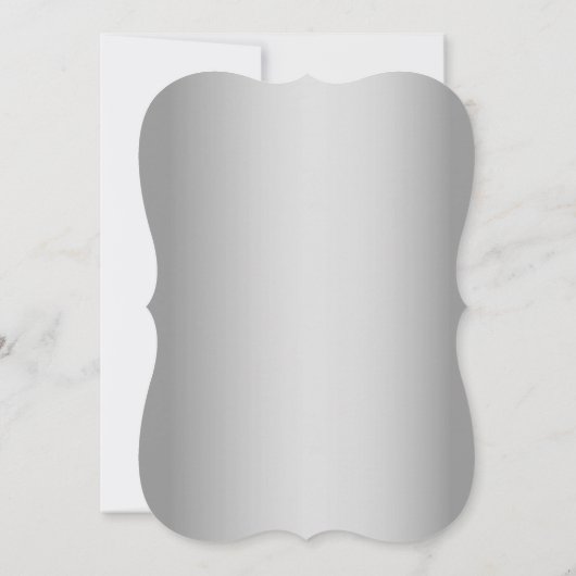 Dusty Blue en Silver Foil Elephant Vrijgezellenfee Kaart (Achterkant)